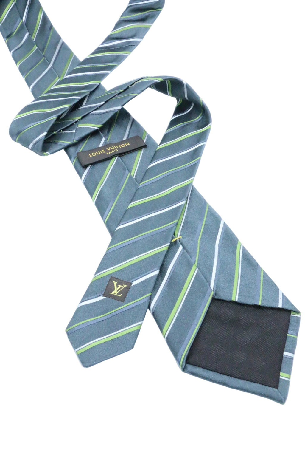 Corbata Louis Vuitton Gris con Verde