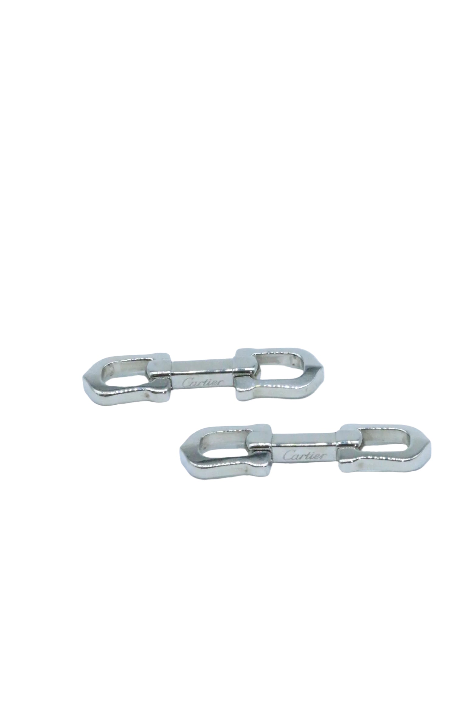 Cartier Sterling silver C Cufflinks
