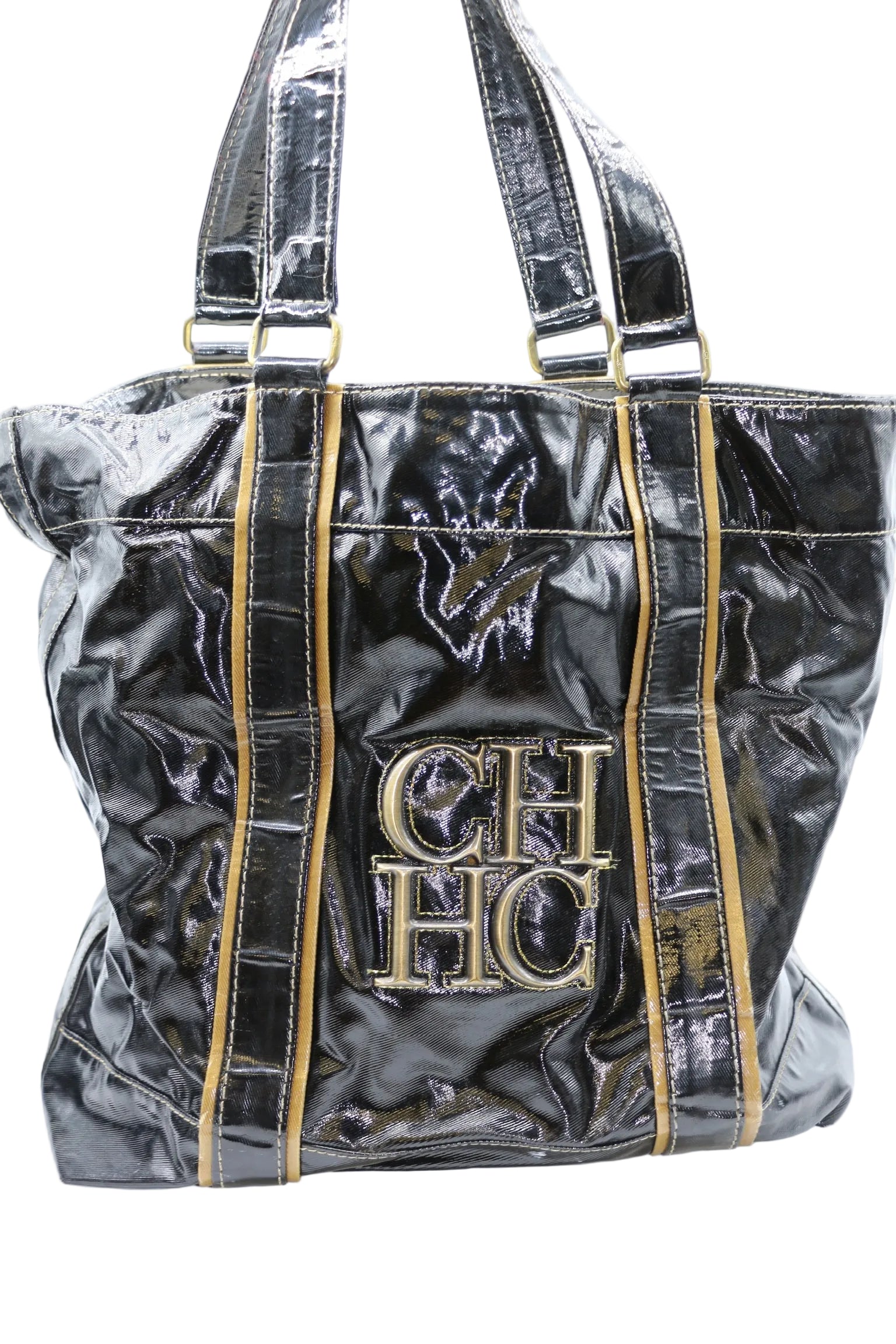 Carolina Herrera CH patent tote