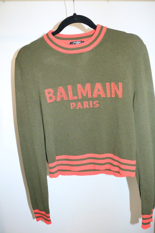 Balmain Cropped Sweater