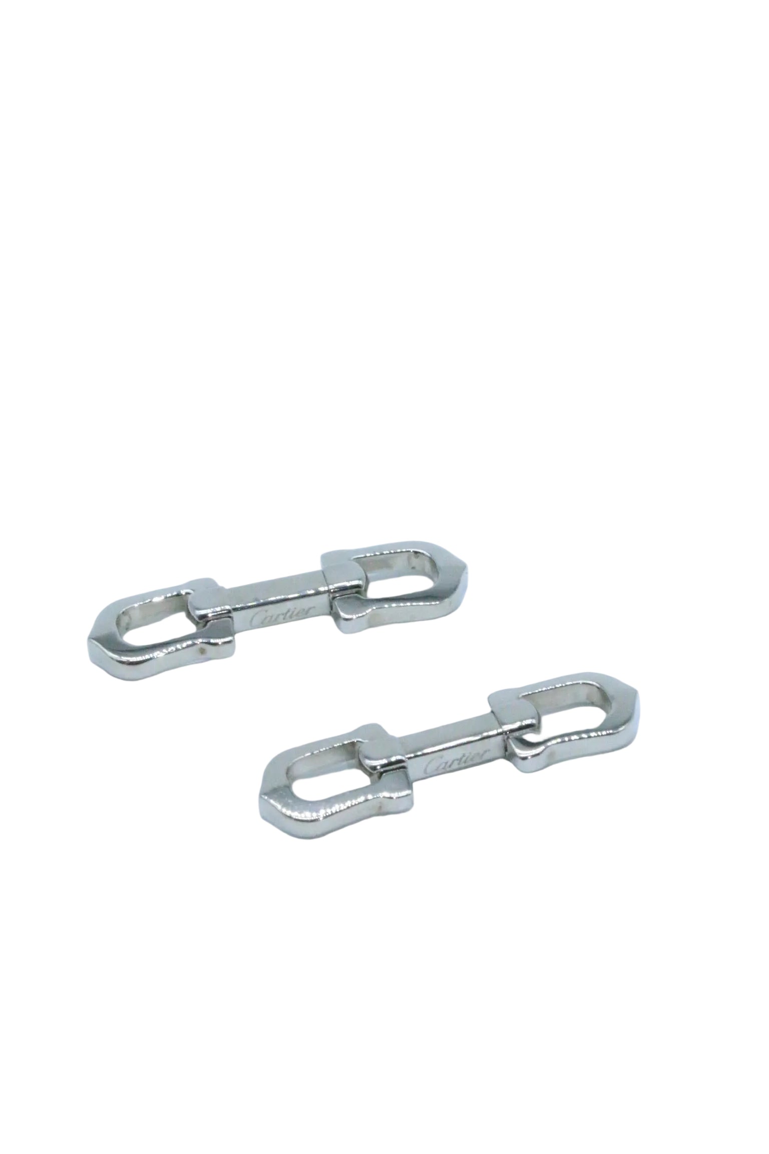 Cartier Sterling silver C Cufflinks