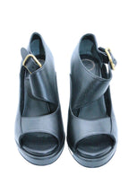 Chloe Leather Platform Mary  Jeans