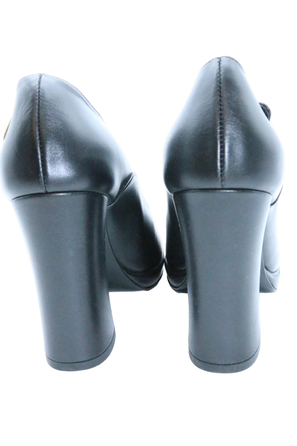 Chloe Leather Platform Mary  Jeans