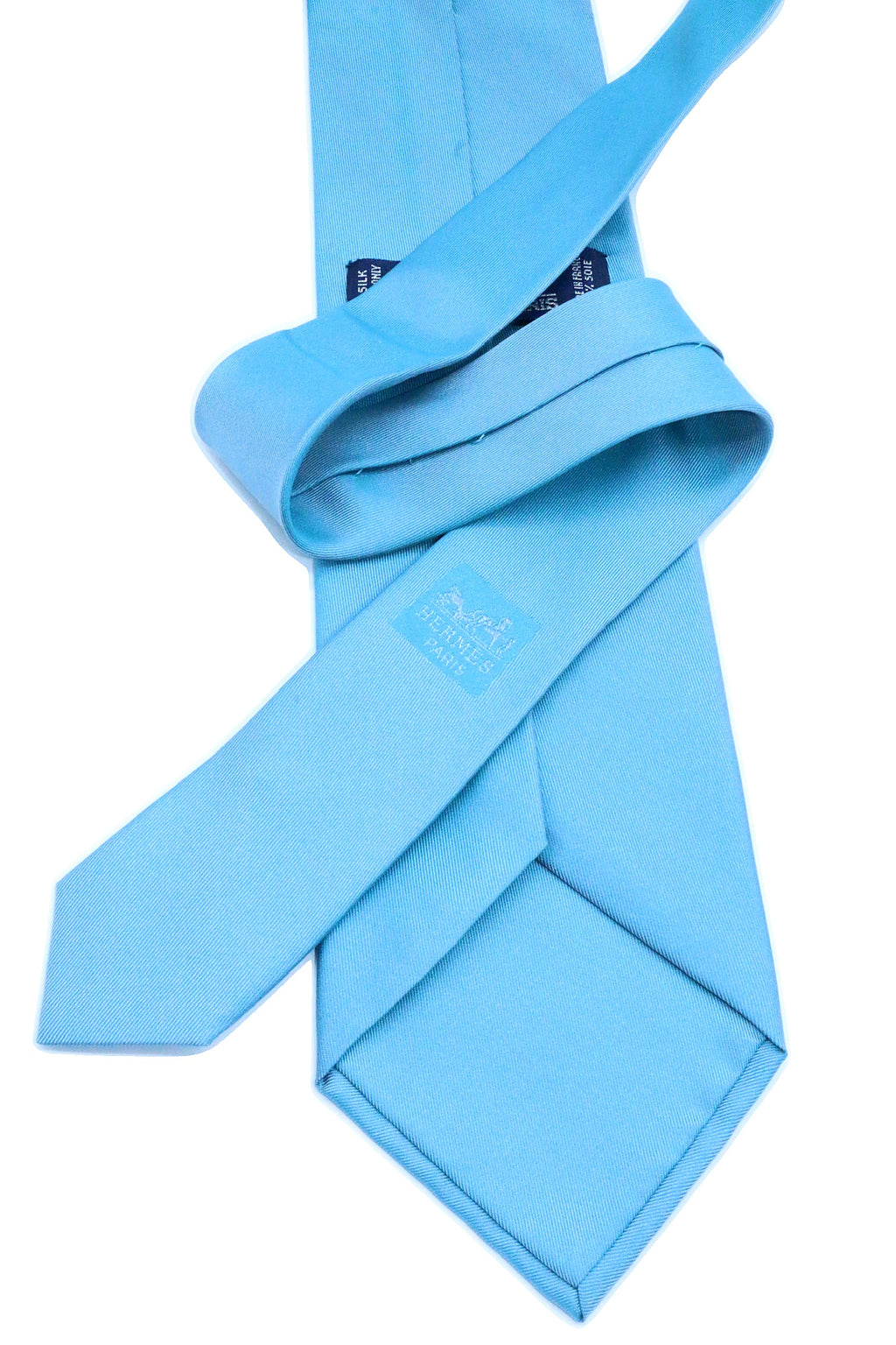 Corbata Hermés Azul claro