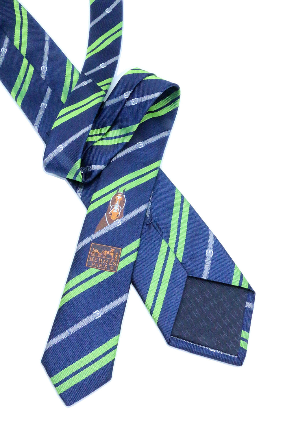 Corbata Hermés rayada