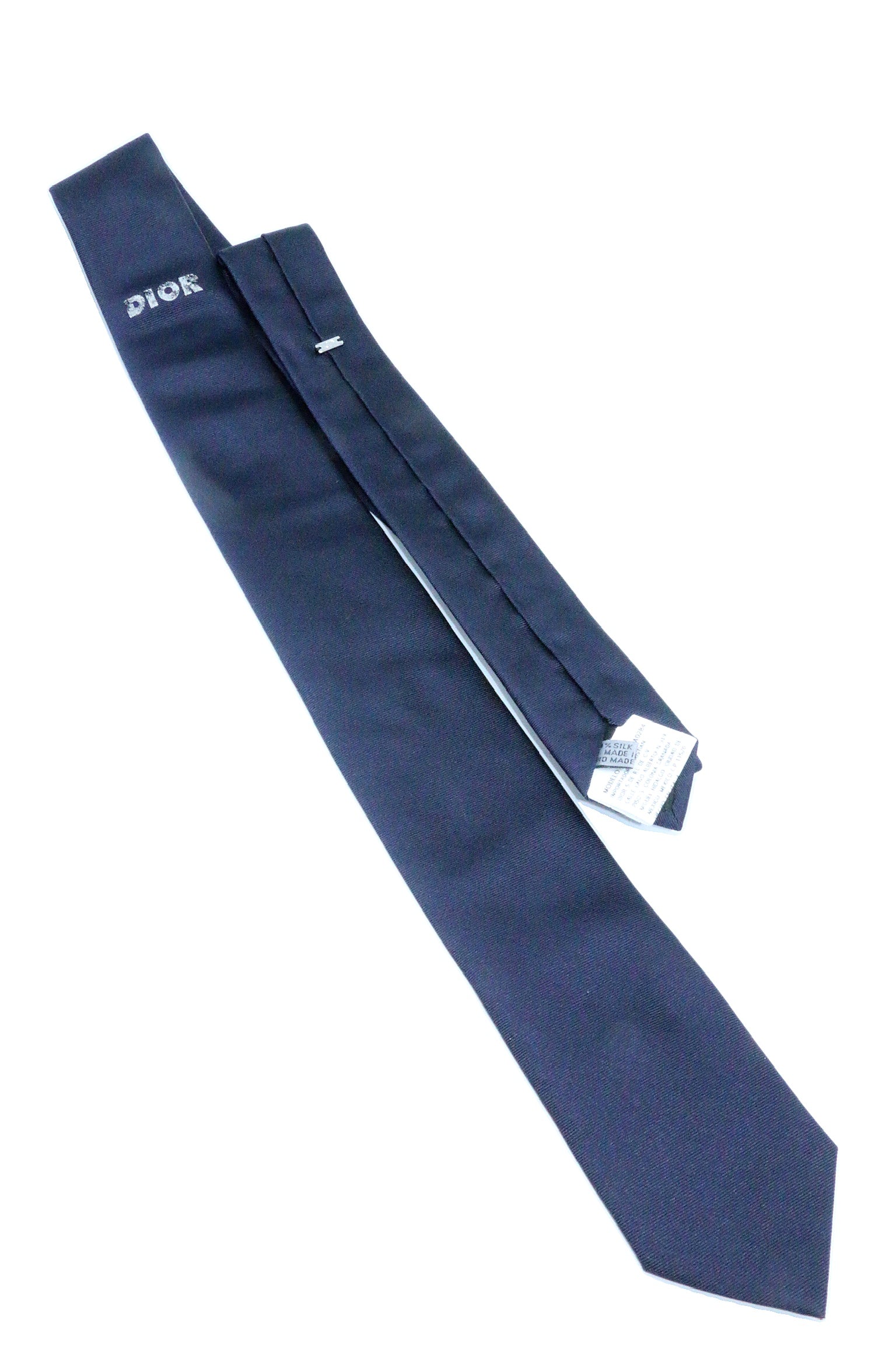 Corbata Dior azul con logo