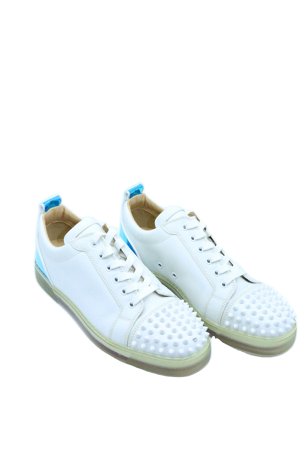 Christian Louboutin Louis Junior Spikes Orlato Flat Multi Cotton