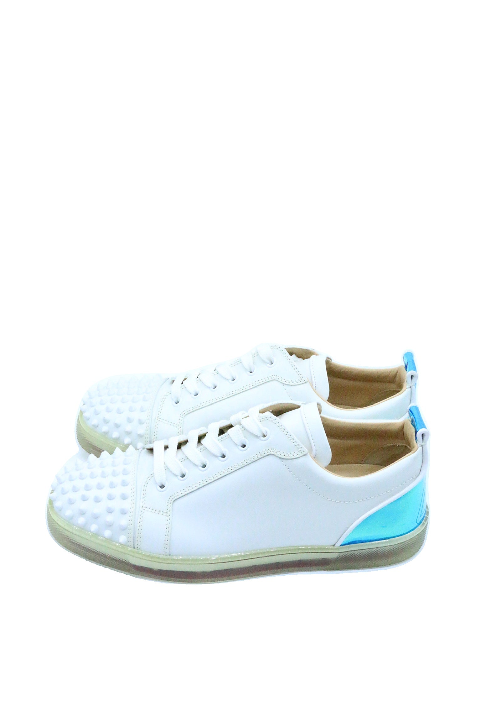 Christian Louboutin Louis Junior Spikes Orlato Flat Multi Cotton