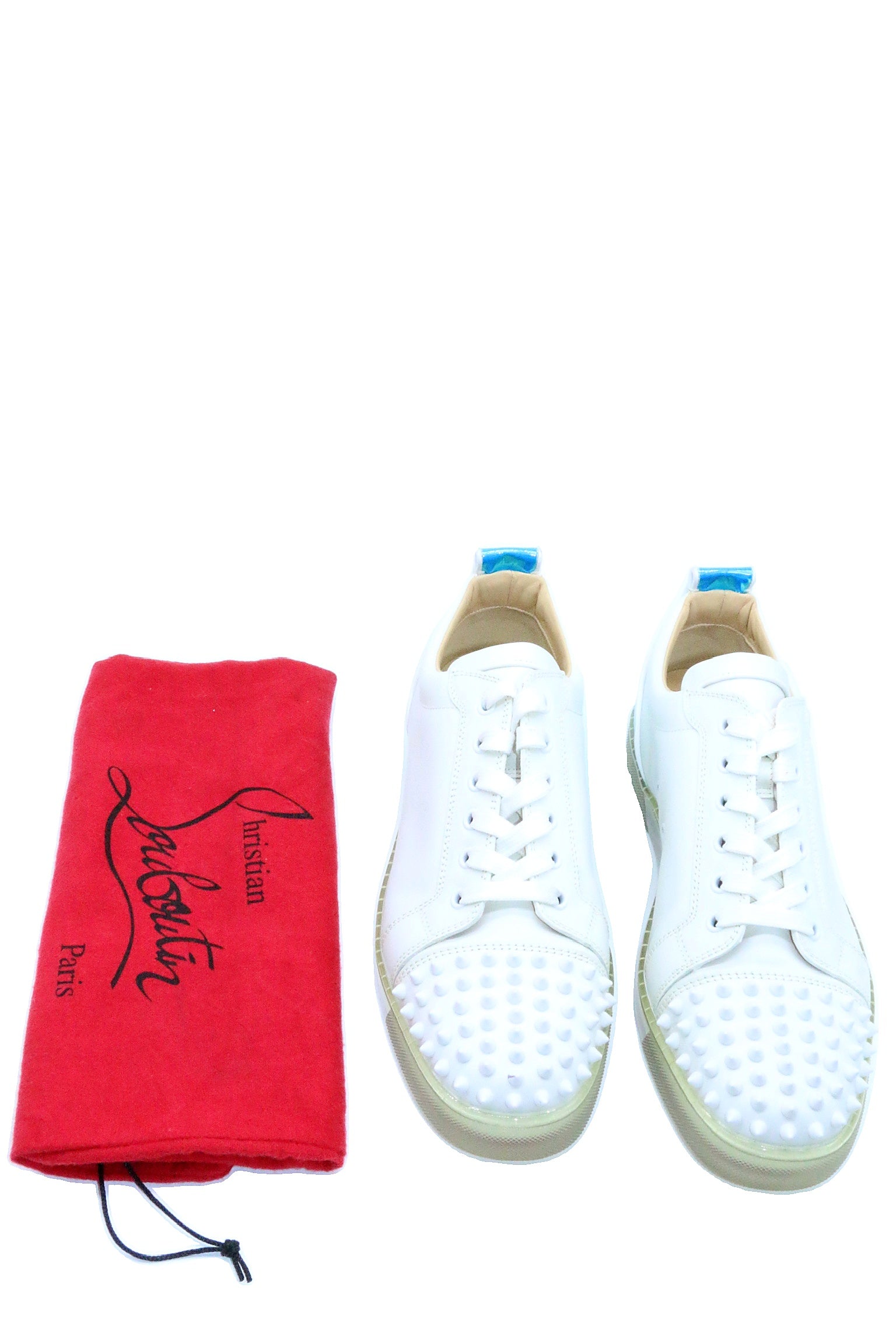 Christian Louboutin Louis Junior Spikes Orlato Flat Multi Cotton