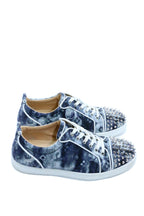 Christian Louboutin Louis Junior Spikes Orlato Flat Multi Cotton