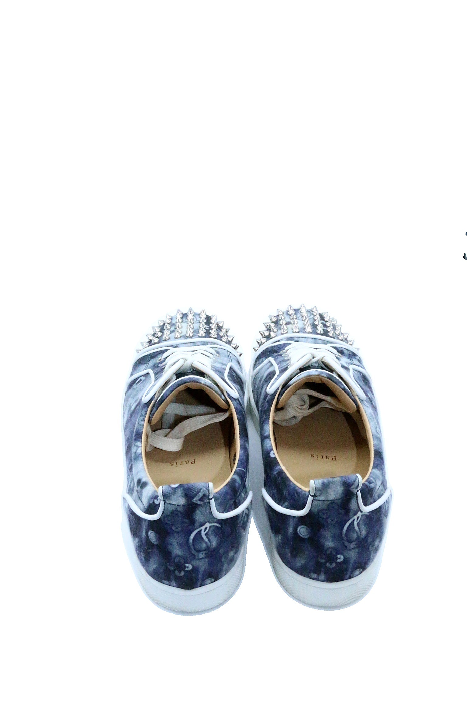 Christian Louboutin Louis Junior Spikes Orlato Flat Multi Cotton