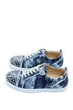 Christian Louboutin Louis Junior Spikes Orlato Flat Multi Cotton