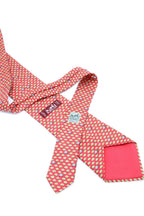 Corbata Hermés Tortugas naranja