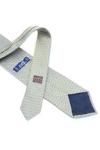 Corbata Hermés Azul metálico