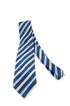 Corbata Brioni Rayas amarillo y azul