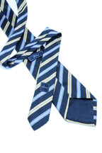 Corbata Brioni Rayas amarillo y azul