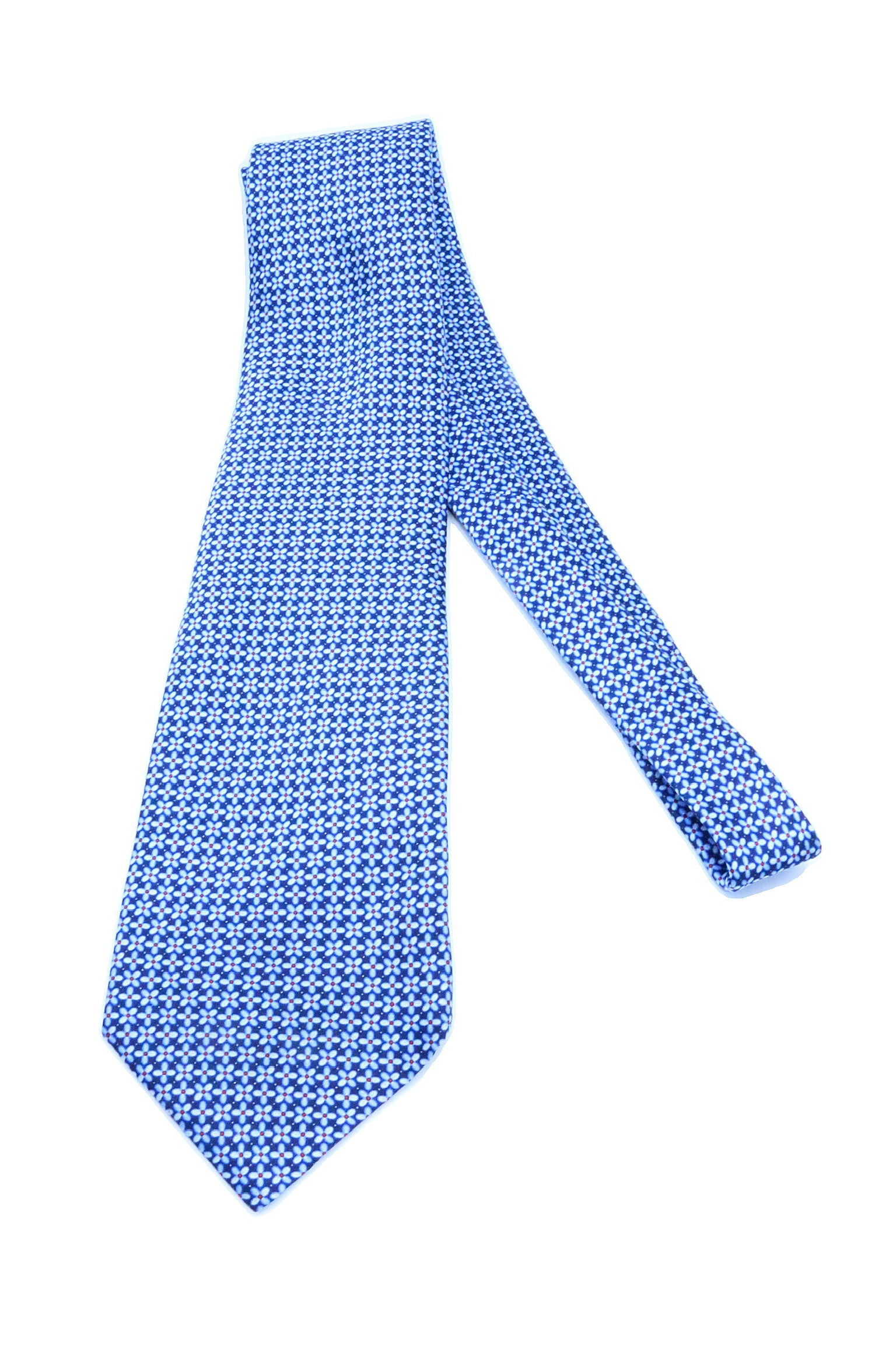 Corbata Brioni Flores con rojo