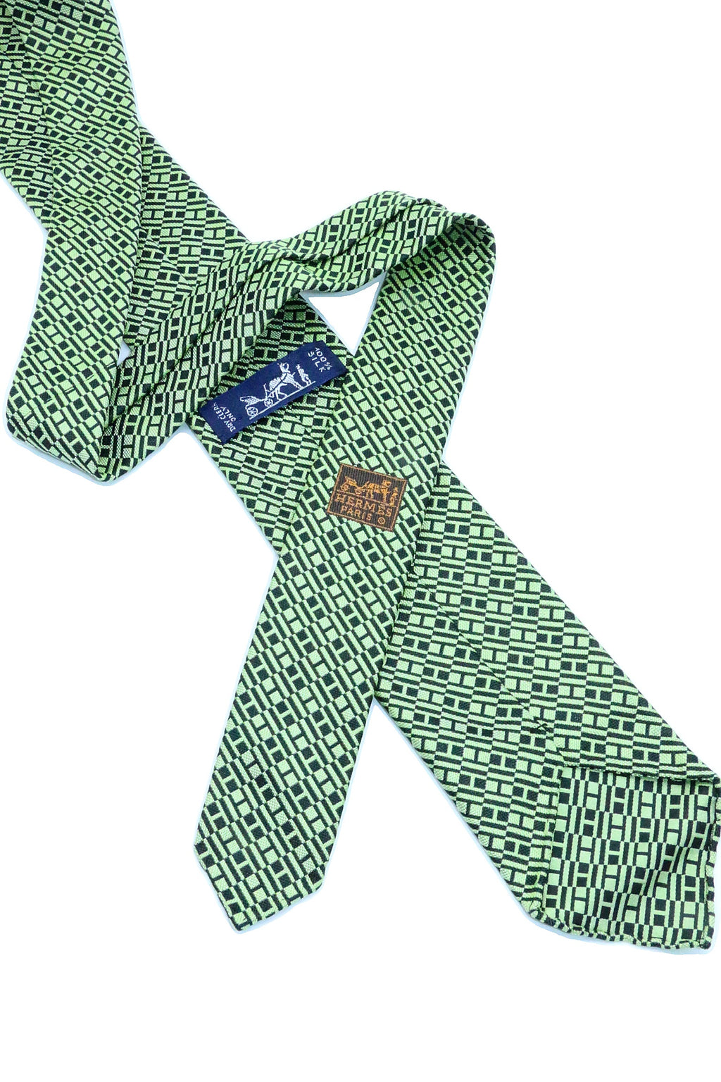 Corbata Hermés Letras negro