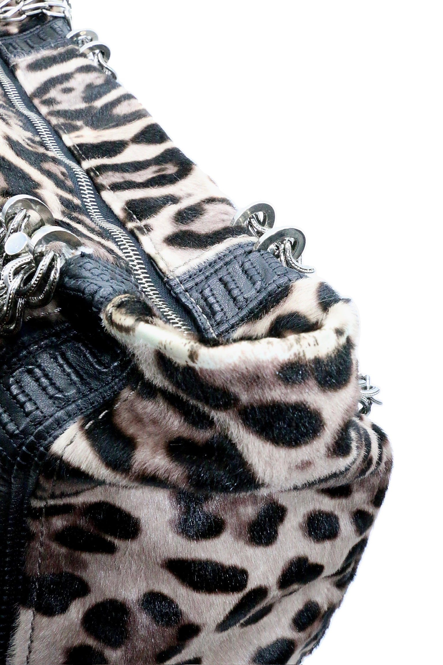 Jimmy Choo Leather-Trimmed Ponyhair