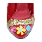 Dolce & Gabbana Sequin Crystal Studs Mary Jane