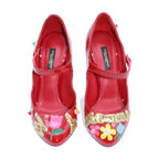 Dolce & Gabbana Sequin Crystal Studs Mary Jane