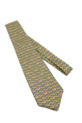 Corbata Burberry amarillo con rojo