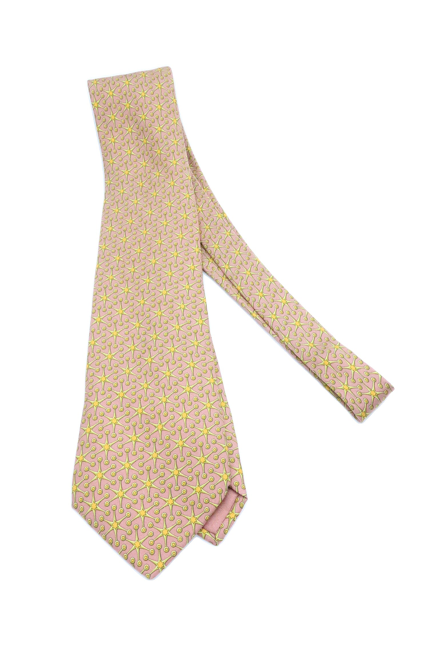 Corbata Hermés estrellas amarillas