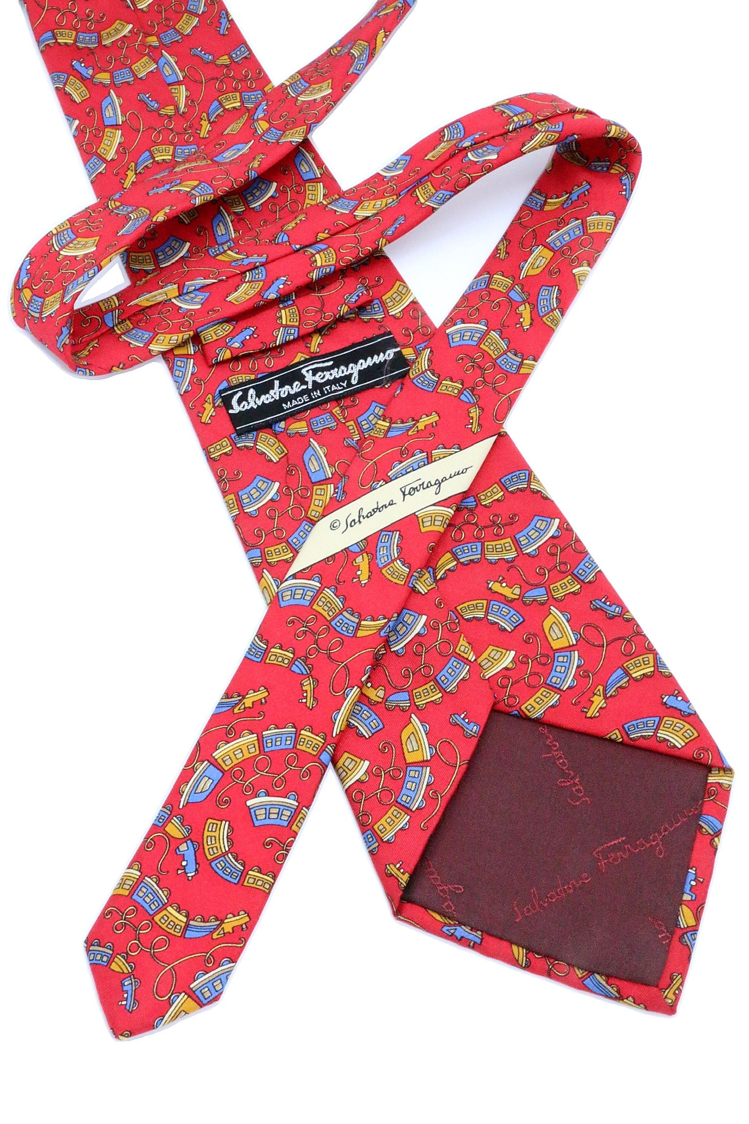 Corbata Salvatore Ferragamo Trenes