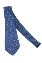 Corbata Carolina Herrera azul marino con puntos blancos