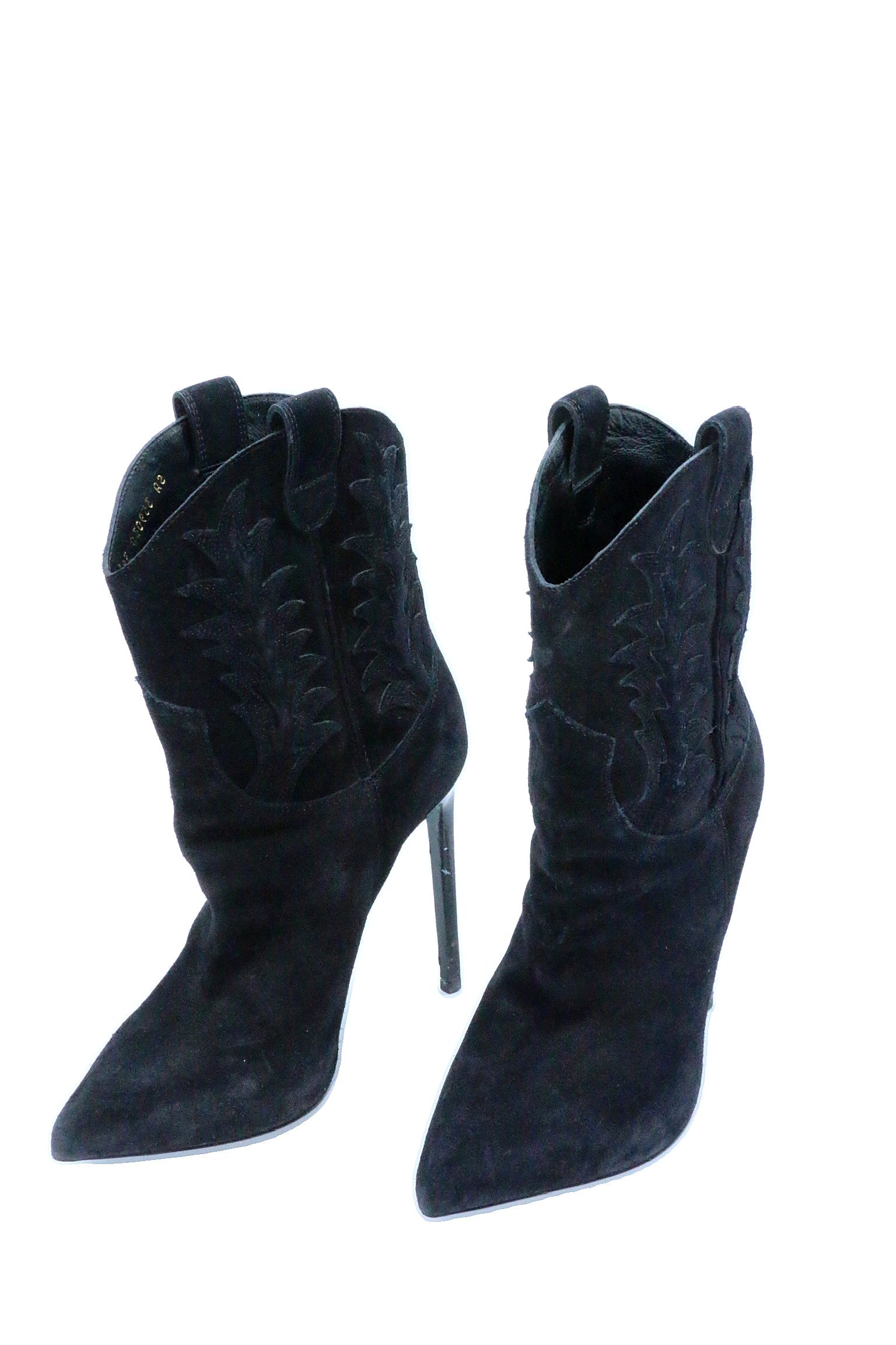 Saint Laurent Cowboy Boots Suede