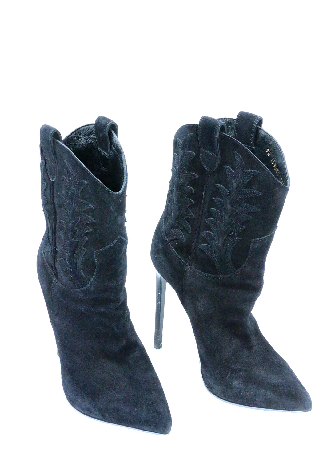 Saint Laurent Cowboy Boots Suede