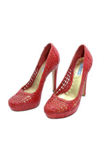 Prada Woven Leather Heels