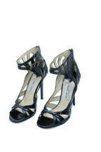 Jimmy Choo Leather Cutout Accent Sandals