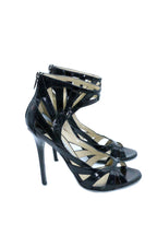 Jimmy Choo Leather Cutout Accent Sandals
