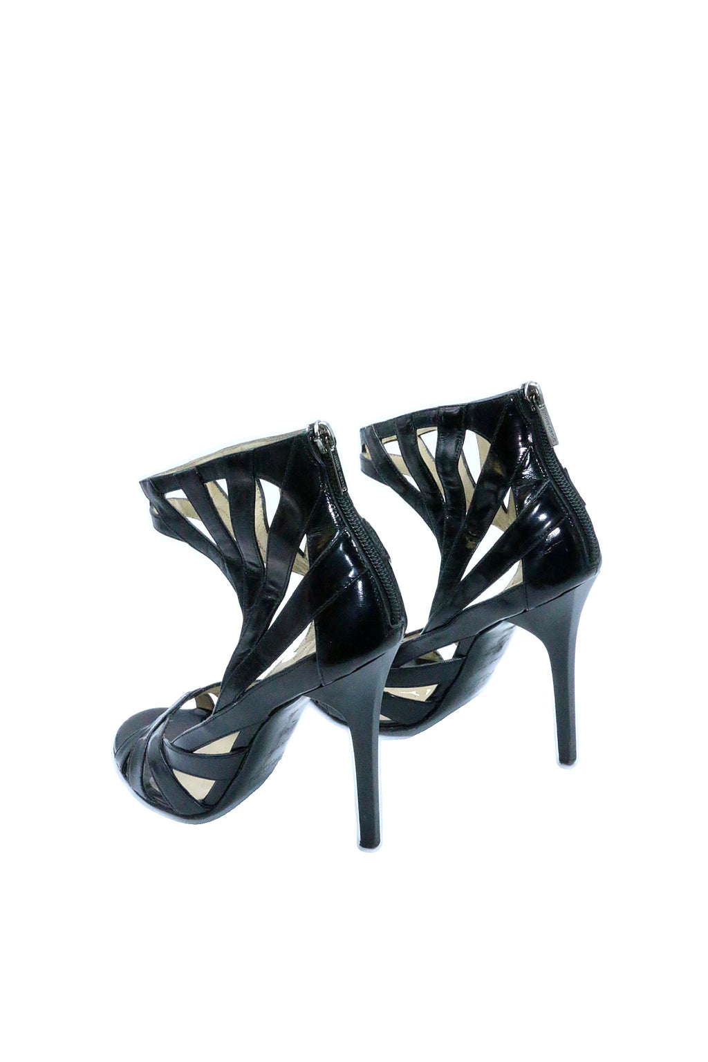 Jimmy Choo Leather Cutout Accent Sandals