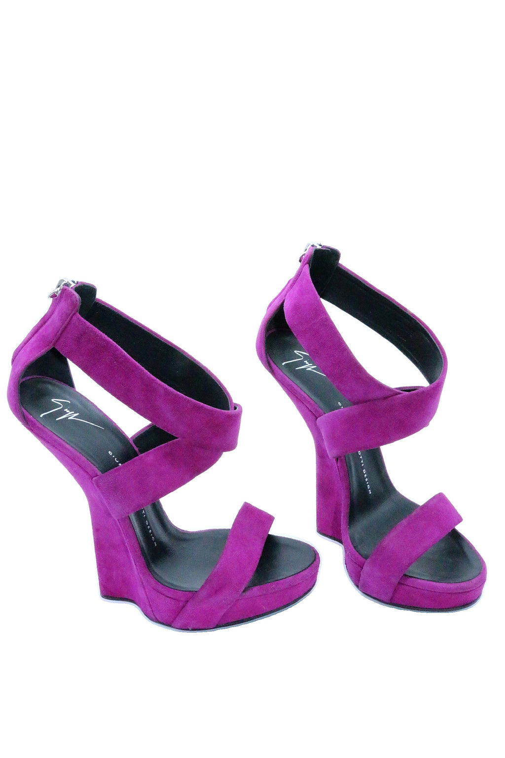 Guiseppe Zanotti Scultpural suede