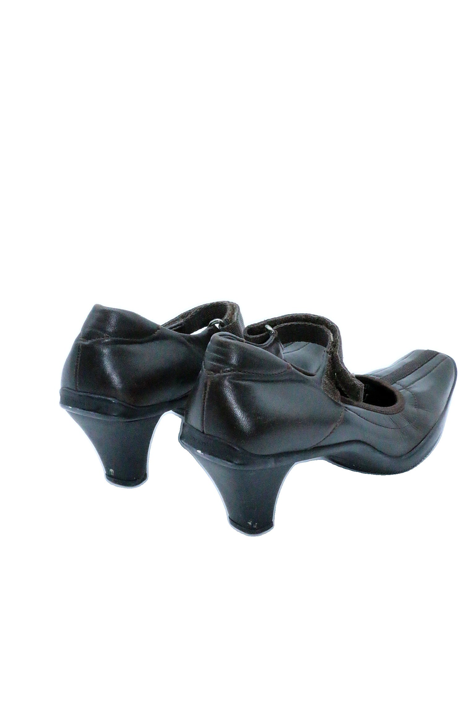 Prada Leather Kitten Heel Mary Jane