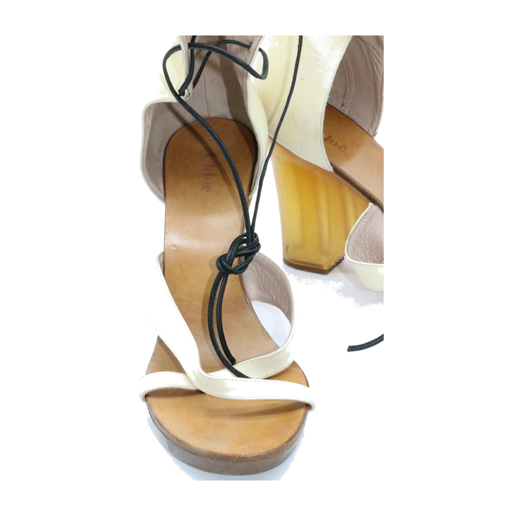 Chloe Leather wedges