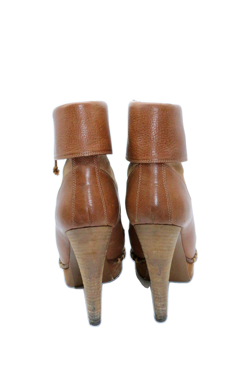 Saint Laurent Suede Platform Boots