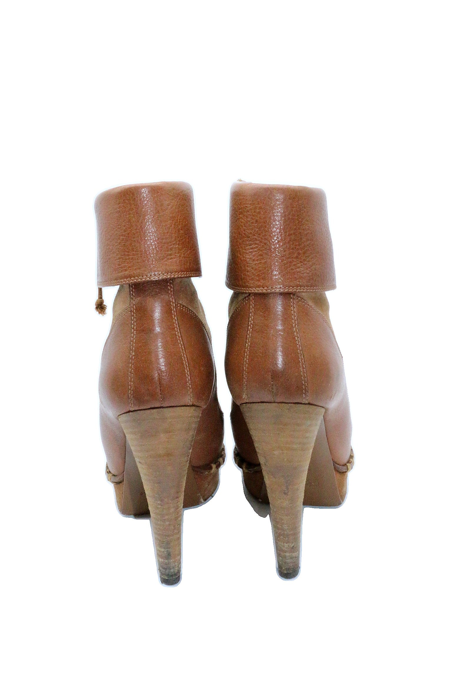 Saint Laurent Suede Platform Boots