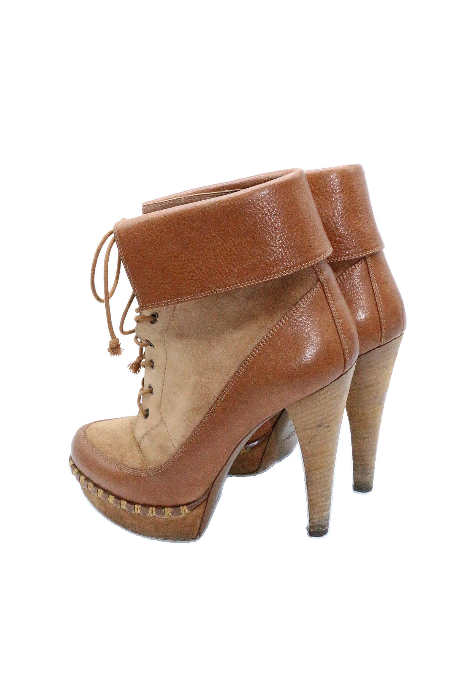 Saint Laurent Suede Platform Boots