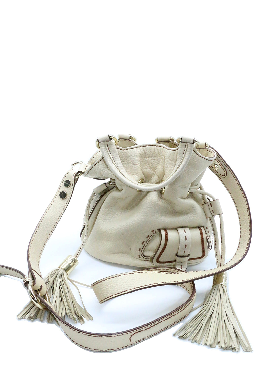 Lancel  Leather Mini Bucket