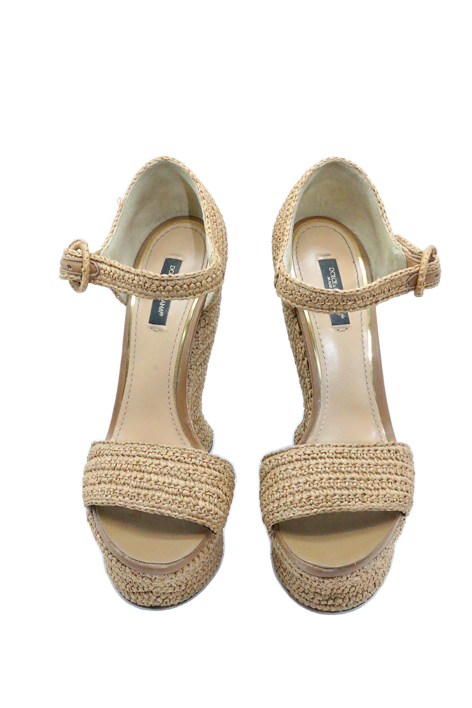 Dolce & Gabbana Rafia Wedges