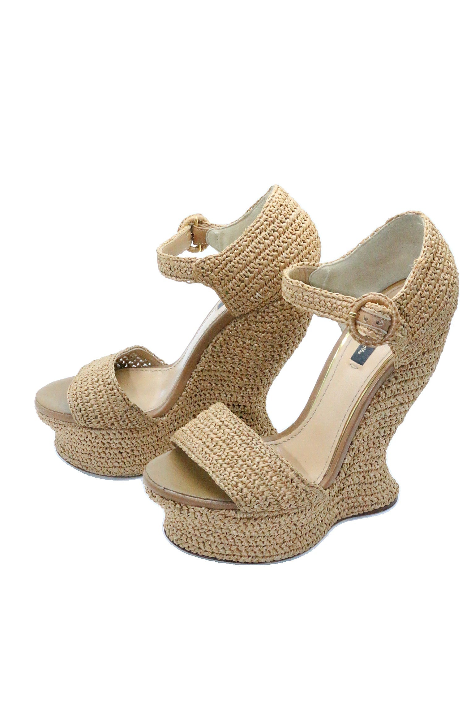 Dolce & Gabbana Rafia Wedges