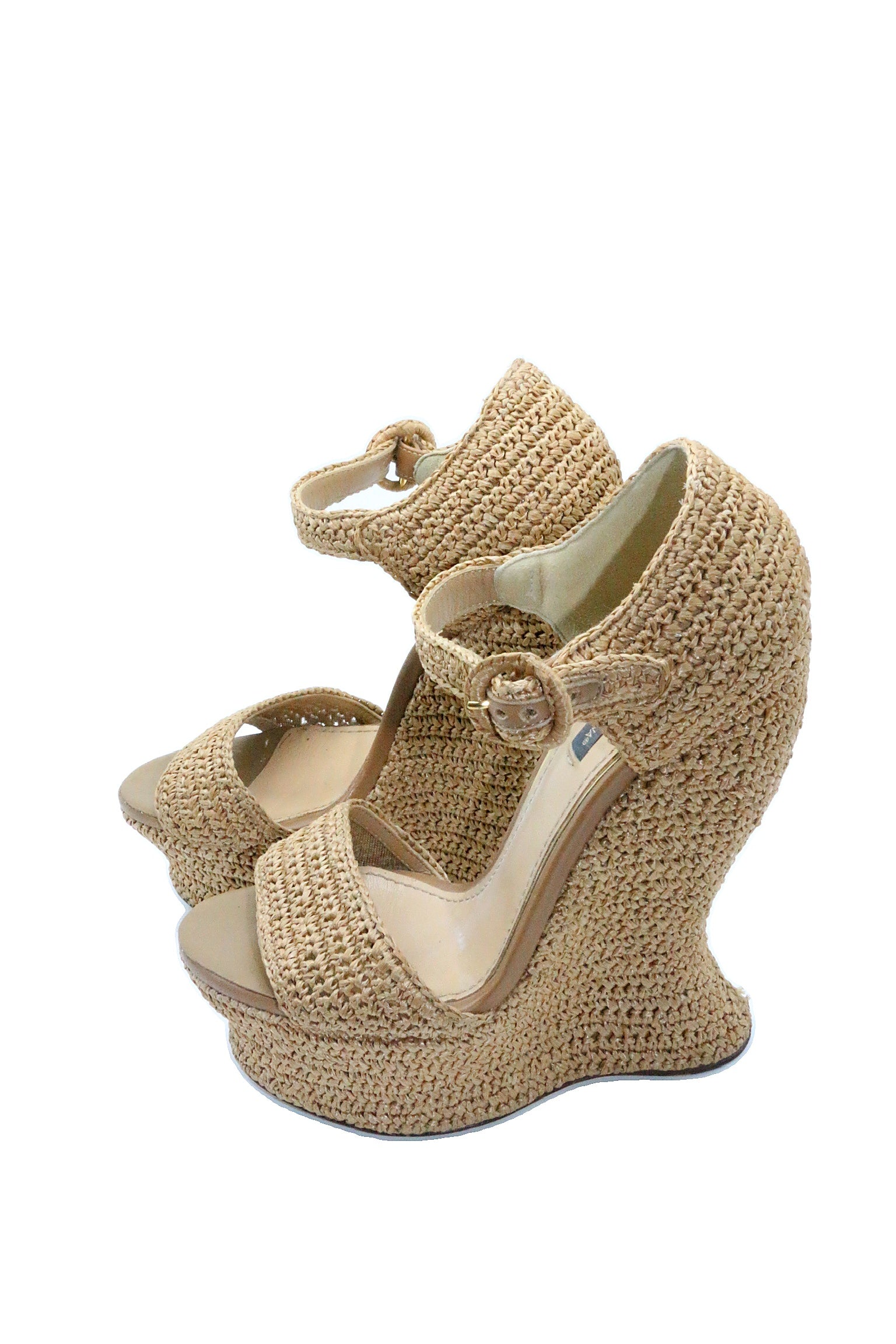 Dolce & Gabbana Rafia Wedges