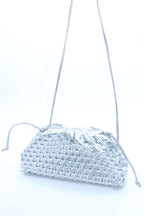 Bottega Veneta Metallic Bubble Wrap Mini Pouch
