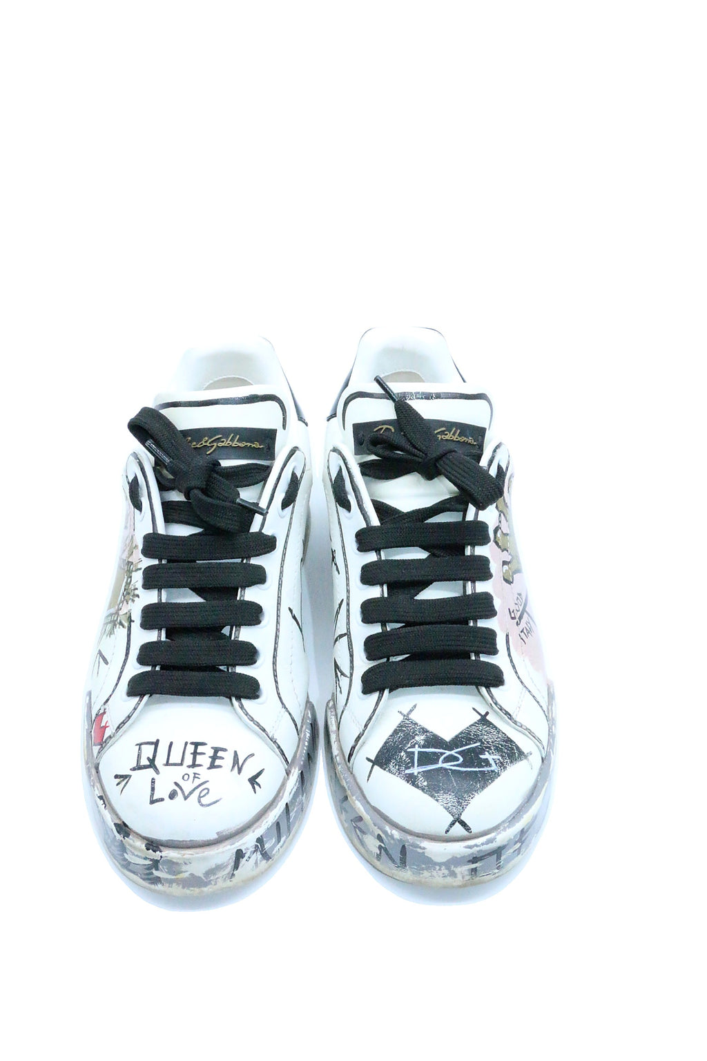 Dolce & Gabbana Graffiti Queen of Love Sneakers