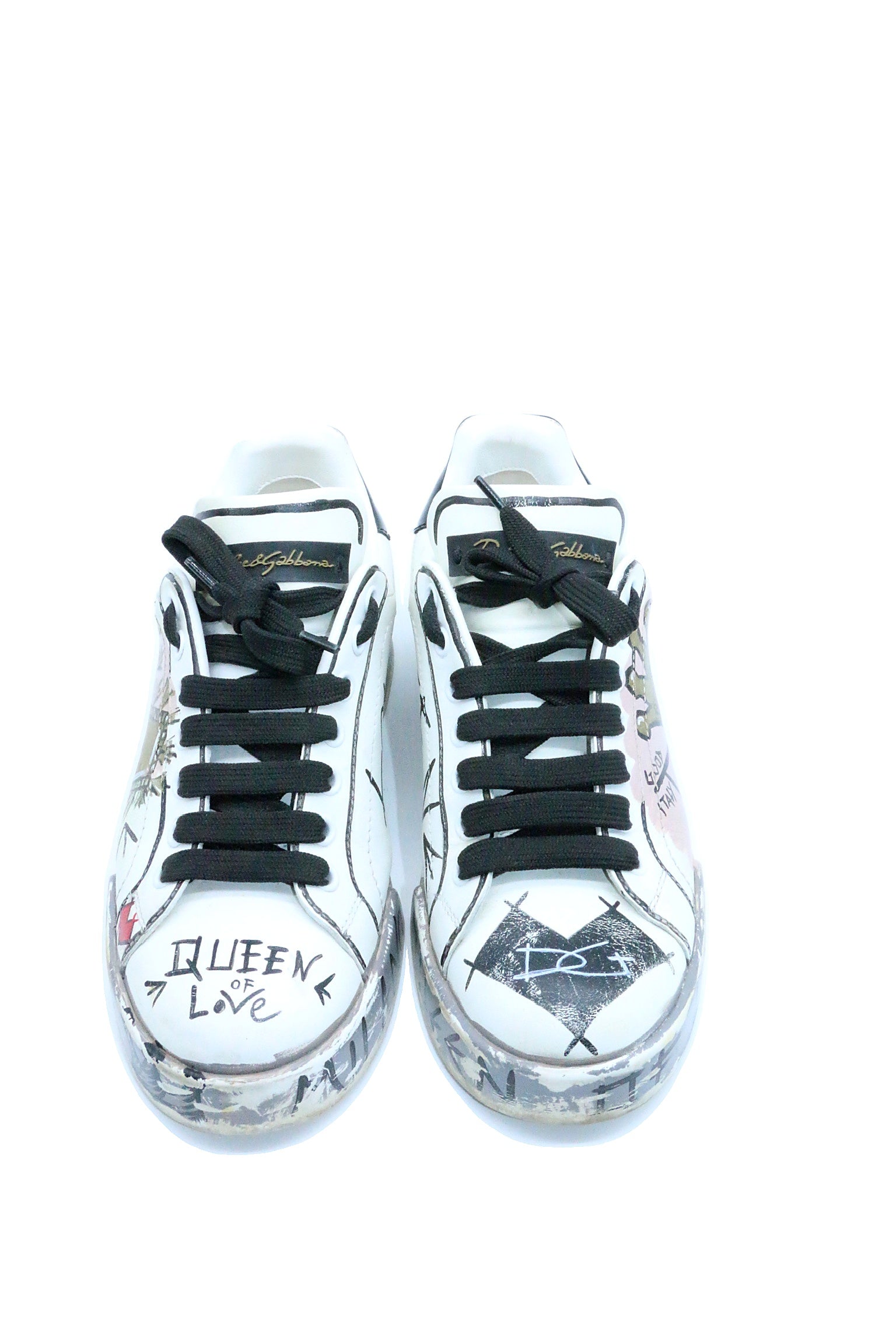 Dolce & Gabbana Graffiti Queen of Love Sneakers