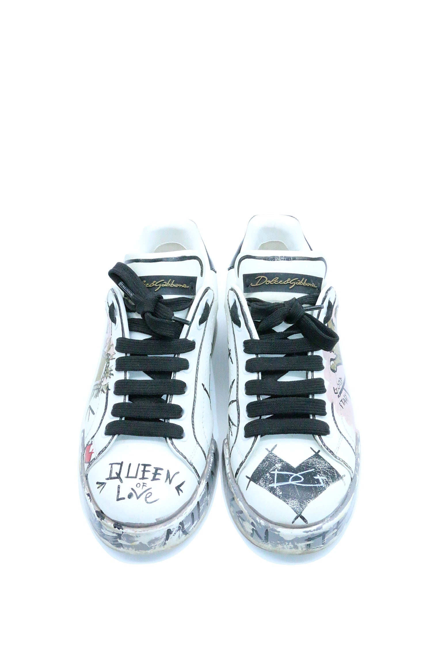 Dolce & Gabbana Graffiti Queen of Love Sneakers