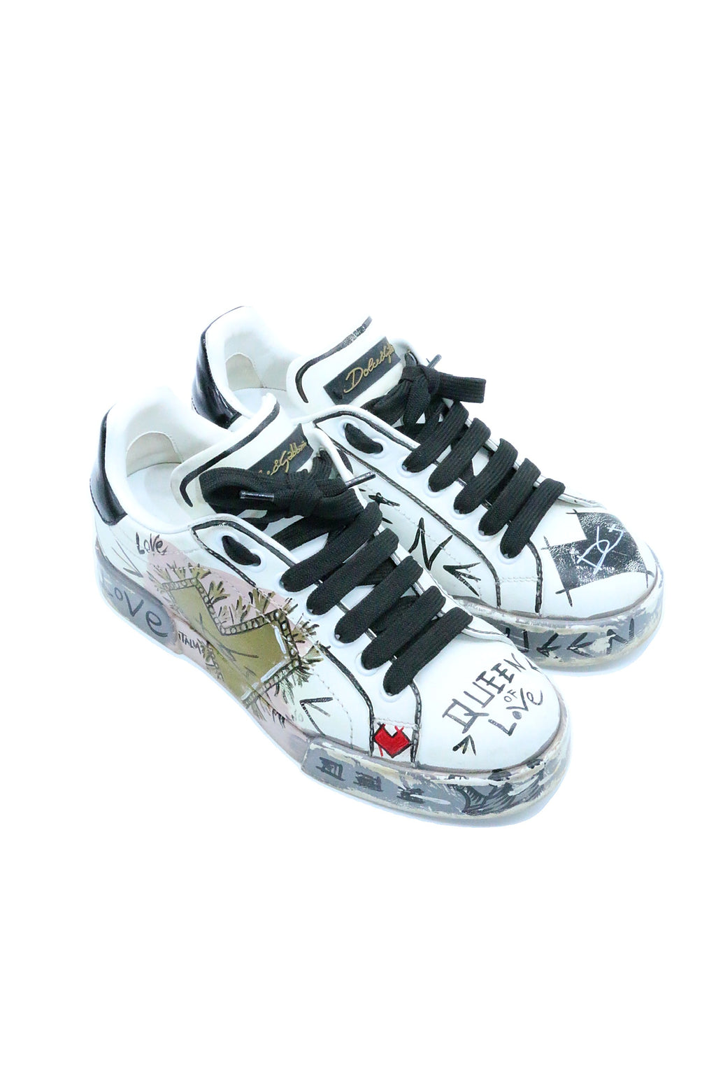 Dolce & Gabbana Graffiti Queen of Love Sneakers
